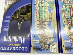Laminated Maps LOT Streetwise Warren Rand McNally Seattle Paris Las Vegas MORE