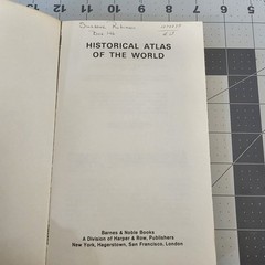 Historical Atlas of the World 1970 Paperback Contains 108 Color Maps