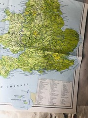 Map Poster Daily Mail Great Britain 1884 Double Sided Vintage ra