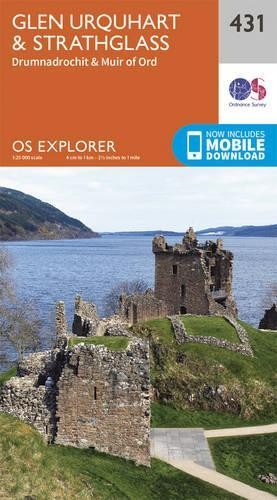 Glen Urquhart and Strathglass (Map) OS Explorer Map