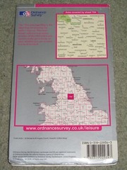 OS Ordnance Survey Landranger Map Sheet 104 Leeds & Bradford – 2006 edition