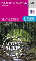 Penrith & Keswick (Map) OS Landranger Active Map