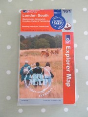 OS EXPLORER ACTIVE MAP 161 LONDON SOUTH ORDNANCE SURVEY LAMINATED
