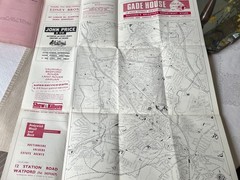 Barnett’s Official Street Plan of Watford – Vintage Folding Map Book c.1963