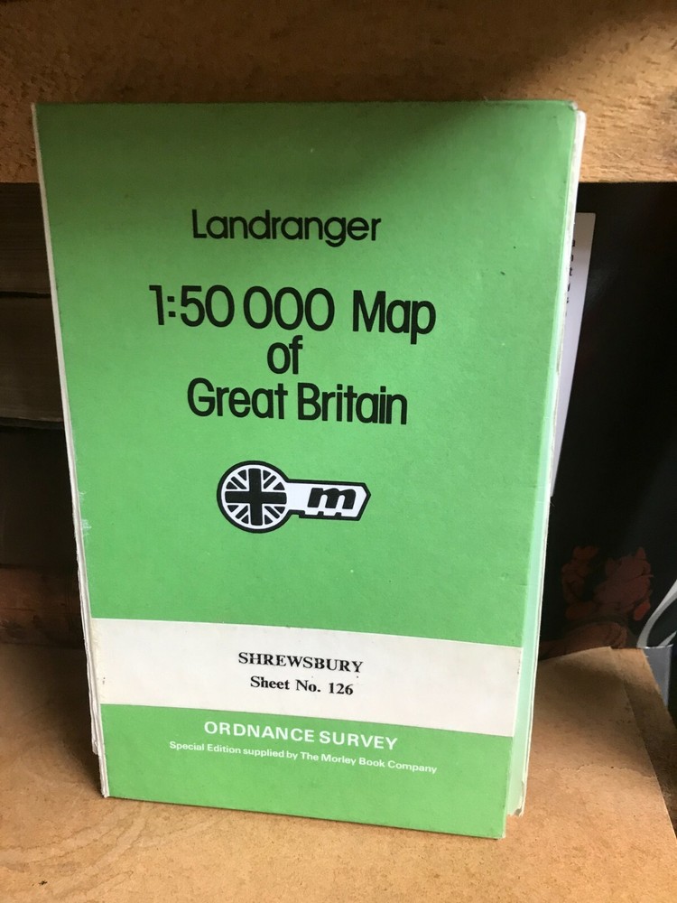 Shrewsbury: Ordnance Survey Landranger Map 1:50000 #126