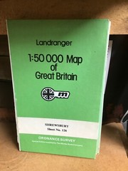 Shrewsbury: Ordnance Survey Landranger Map 1:50000 #126