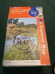 Newport Pagnell & Northampton South Active Map by Ordnance Survey Sheet Map 207