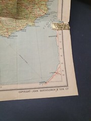 Bartholomew’s  British Isles Contour Motoring Map 1952 – Godfrey Davis