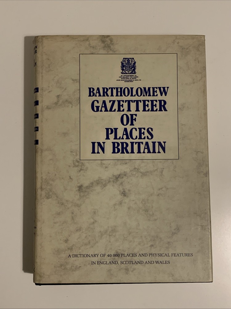 Vintage Bartholomew Gazetteer of Places in Britain 1986 – Hardcover Road