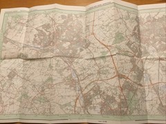 1989 Ordnance Survey Pathfinder Map 1119 TL 00/10 St Albans And Hemel Hempstead