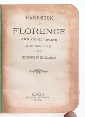 Vintage Travel – Hand-Book of Florence and its Environs with Views, a Map and ..