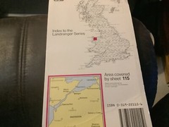 OS Ordnance Survey Landranger Map Sheet 115 Snowdon & surrounding area – 1994