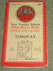 OS Ordnance Survey 1″ New Popular Edition 188 Torquay – 1946 on paper