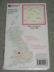 OS Ordnance Survey Landranger Map Sheet 126 Shrewsbury & surrounding area – 1996