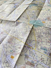 Map Paris Vintage 1981 Michelin Immaculate Like New English French German Spanis