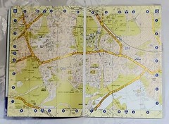 Vintage 1960’s Geographica Road Map Sussex & A-Z Croyden, Purley, Sutton 2001