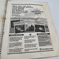 Waterway Guide Chart book New York Waters 1987 Spiral Bound Fold Out Maps Vntg