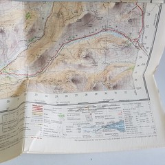 Ordinance Survey Map 1961 Ben Nevis Glen Coe Lorn fold-out Scotland Britan