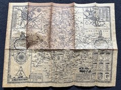 Old Map of Warwickshire 1610 – John Speede Antiqued Parchment Replica