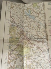 Vintage Ordnance Survey Map Sheet 128 Derby And Burton Upon Trent Landranger