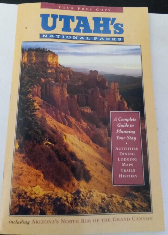 Utah’s National Parks Activity’s Dining Lodging Etc. 1993 Paperback Travelbook