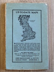 1940-41 Bartholomew’s Post Office Plan of EDINBURGH & LEITH Scotland Scottish