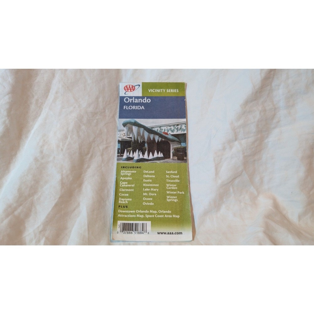 Vintage AAA Map Vicinities Series Orlando Florida 2004