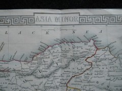 Original Antique Tallis Map of Asia Minor (1851) J Rapkin – Cyprus Turkey Rhodes