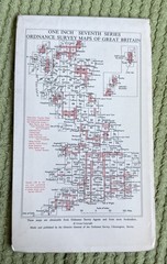 LUDLOW Ordnance Survey Seventh Series on Paper Map 1 inch 1967 Sheet 129