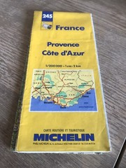 Michelin French Road Map 245 Of Cote D’Azur