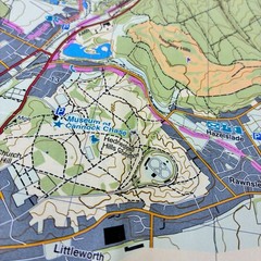 Cannock Chase – Harvey Maps – 1:25000 Scale in Plastic Wallet VGC