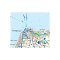 Denmark – North Jutland & Læsø cycle map 1:100K inc tourist info, city maps