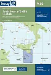 Imray M Series M36 South Coast of Sicilia to Malta (Map) M Chart (UK IMPORT)