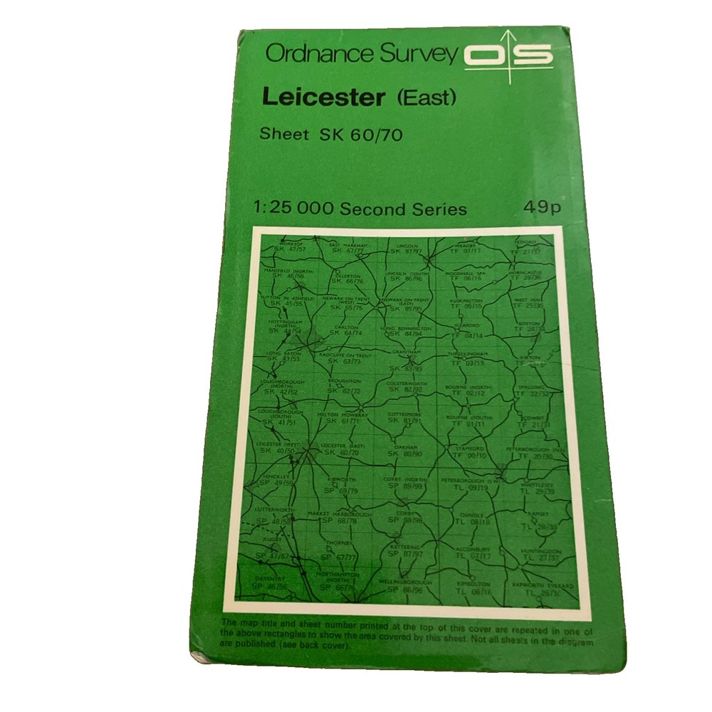 1971 Leicester East – Ordnance Survey Second 1:25000 Series 60/70