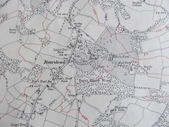 VINTAGE OS MAP OF BOARSHEAD AREA SUSSEX 1910 EDITION – SIX INCHES TO ONE MILE