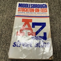 A-Z, Middlesbrough, Street Atlas, Early Non Coloured Maps 🗺️ Edition 4, 1996