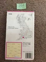 OS Ordnance Survey Landranger Map Sheet 193 Taunton to Lyme Regis, 1982list 264