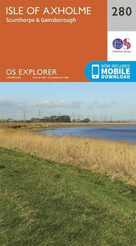 Isle of Axholme, Scunthorpe and Gainsborough (Map) OS Explorer Map