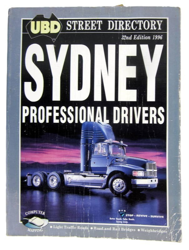 UBD Sydney Professional Drivers Street Directory 1997 32nd Edition Vintage