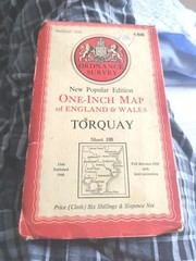 Vintage 1946 OS TORQUAY clot One Inch Ordnance Survey Map Sheet 188 Contour.