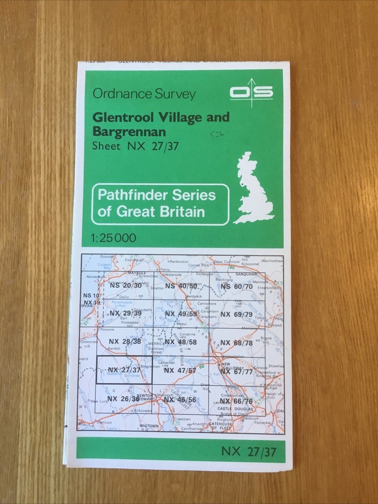 1980 Ordnance Survey Pathfinder Map NX 27/37 Glentrool Village And Bargrennan