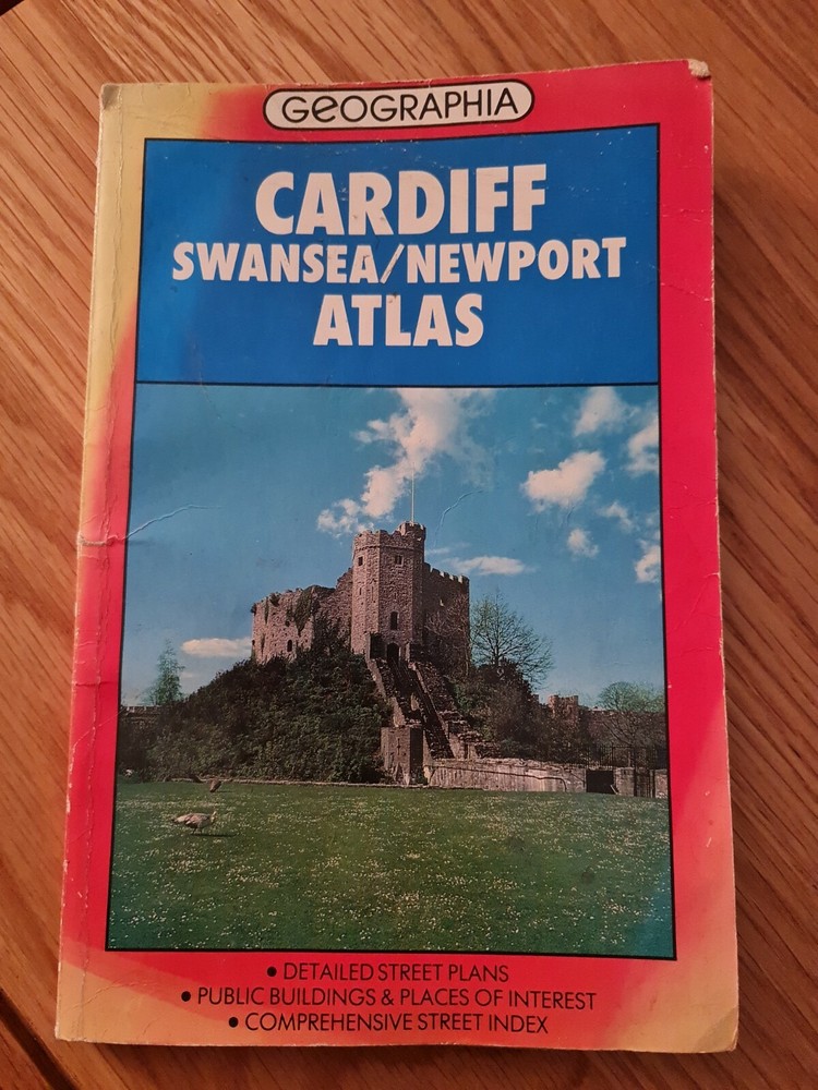 Cardiff Swansea Newport Atlas 1986 First Edition