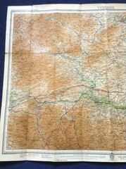 Bartholomew’s Half Inch Cloth Backed Map Sheet 2 – TYNESIDE – 1930s – FREE POST