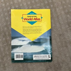 Vintage Quick and Easy World Atlas by American Map Co – Good Condition 1997