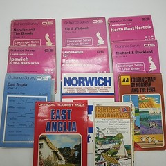 Job Lot Maps X11 – East Anglia -Ordnance Survey, A-Z, AA, Tourist Board etc
