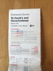 1974 Ordnance Survey Landranger Map 157 St David’s And Haverfordwest