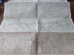 NRMA Western Slopes And Southern Tablelands District, Vintage paper folded map
