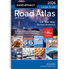 Rand McNally Road Atlas 2026 Large Scale – US, Canada, Mexico – Maps