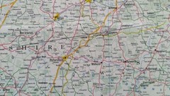 Regent Oil Company British Isles 5 Section Road Map, Sheet 1: Southern England.