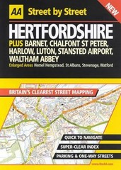 AA Street by Street Hertfordshire by AA Publishing Spiral bound Book The Fast
